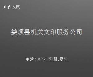 婁煩縣機(jī)關(guān)文印服務(wù)公司 高效打字復(fù)印，助力政務(wù)辦公